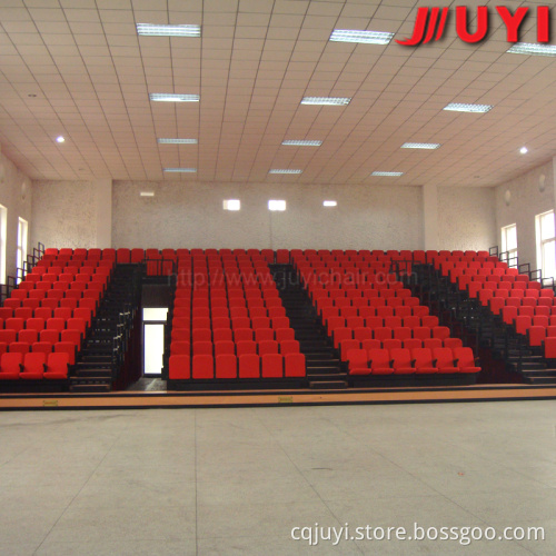 JY-768 factory price folding grandstand telescopic chair for indoor auditorium telescopic chair